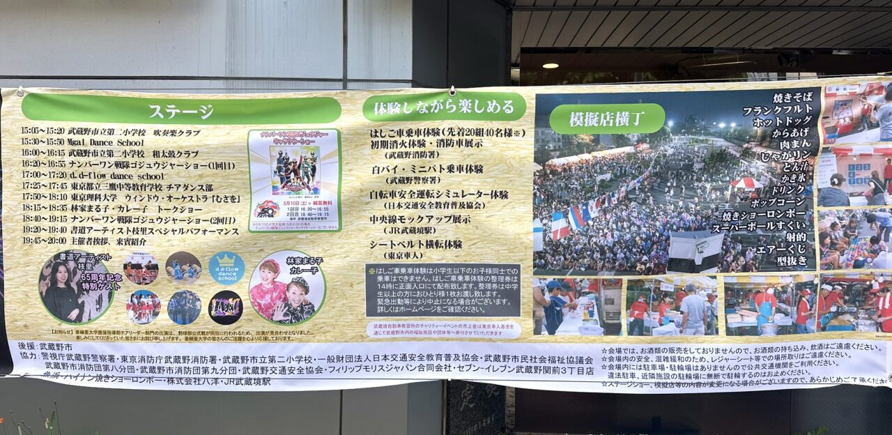 武蔵境東京車人祭のイベント内容詳細の写真です