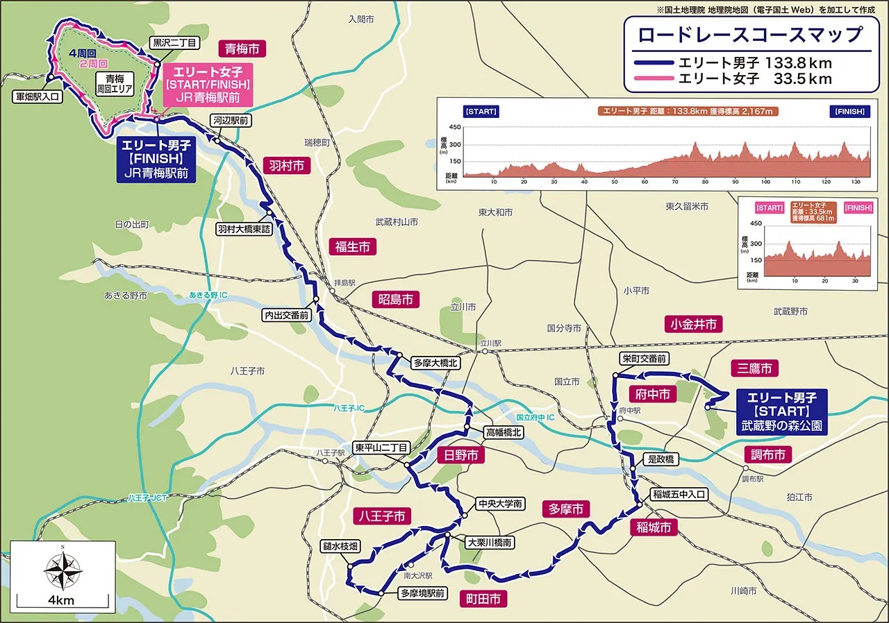 THE ROAD RACE TOKYO2025のレース区間