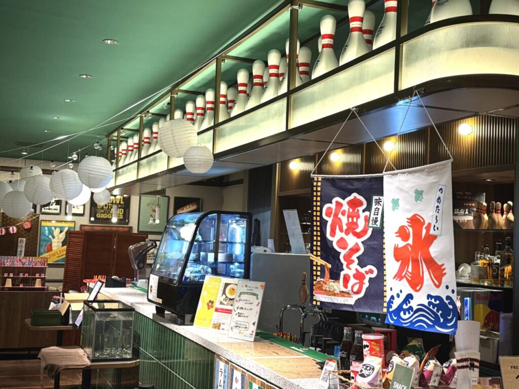 ディグボウル吉祥寺の縁日のバーカウンターです