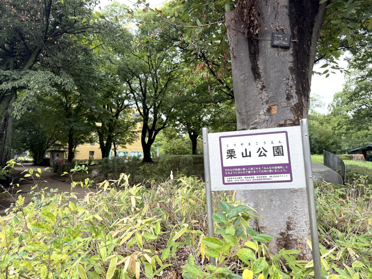 栗山公園の入り口です