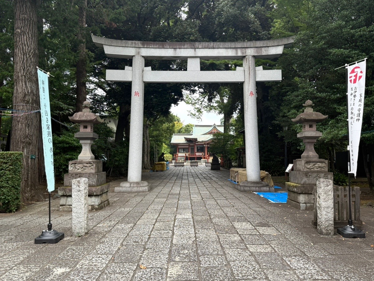 吉祥寺秋まつりの宮出しが行われる武蔵野八幡宮です